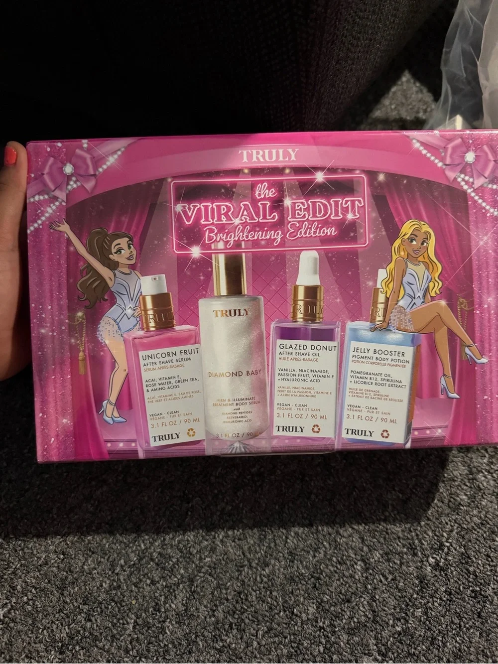 TRULY Viral Edit Brightening Body Set — Pink & Multi